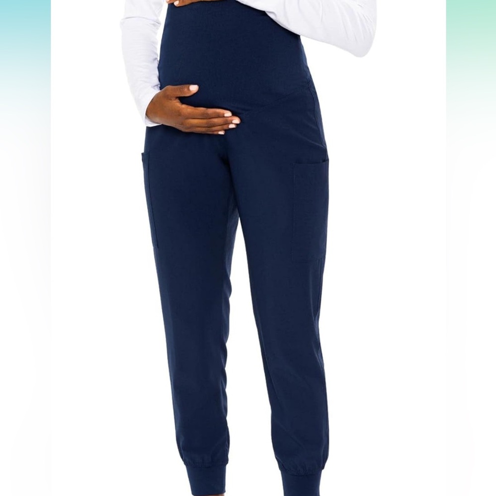 Med Couture Women's Maternity Skinny Pants Navy